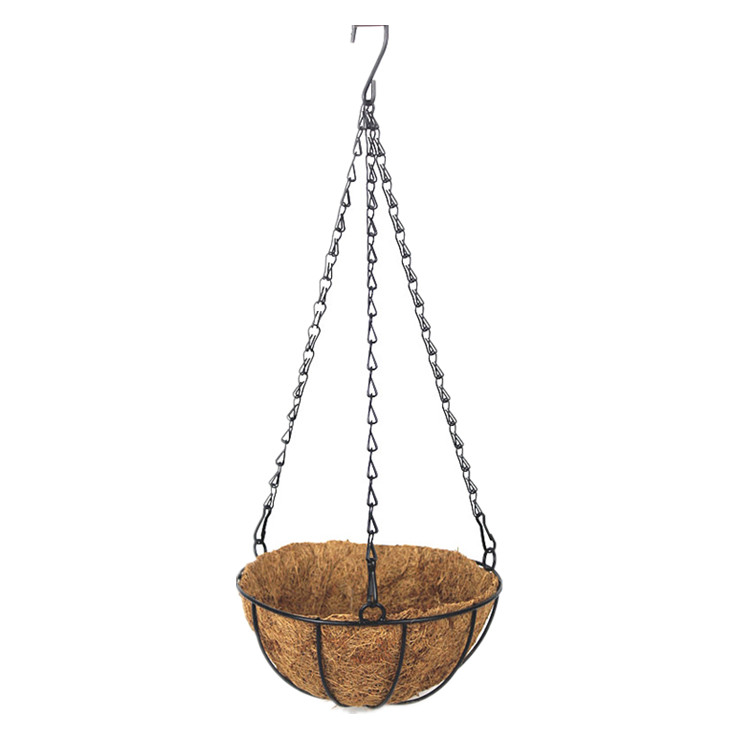 Home garden balcony metal hanging basket pot