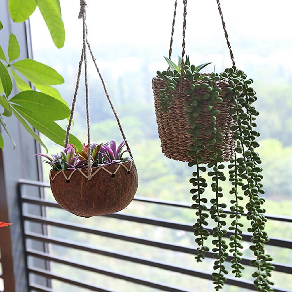 Wholesale direct sale lace plant hanging basket flowerpot