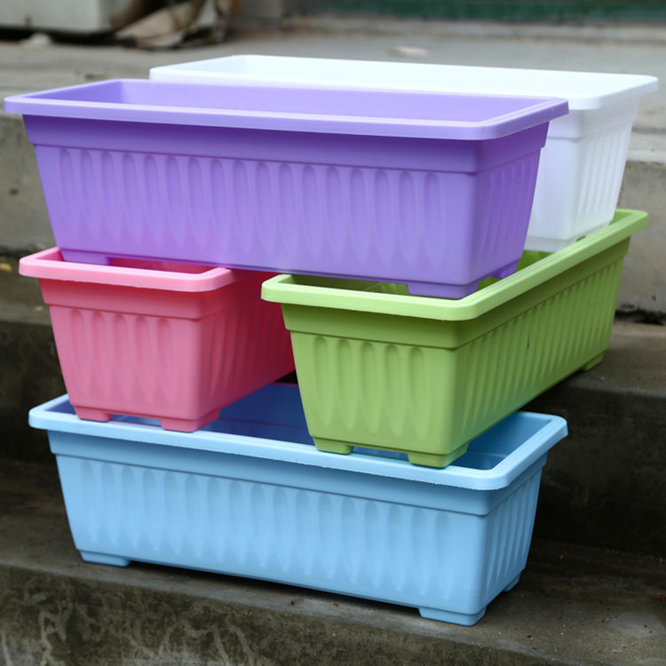 Rectangular plastic plant pots wholesale