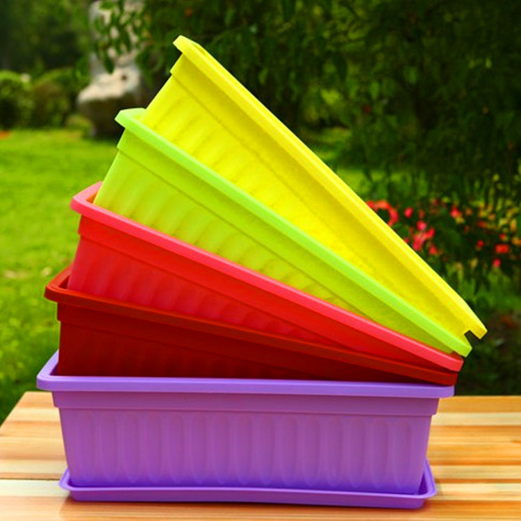 Rectangular plastic plant pots wholesale