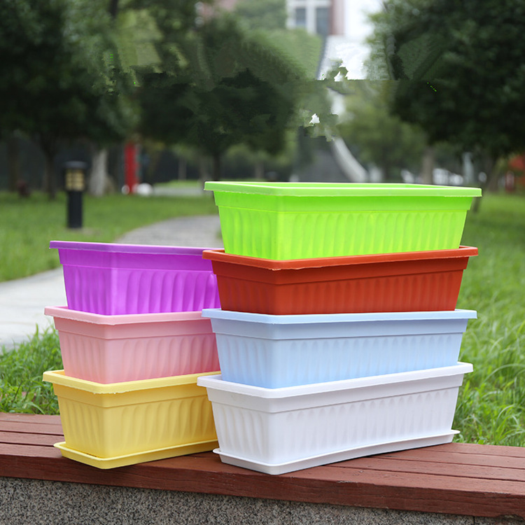 Rectangular plastic plant pots wholesale