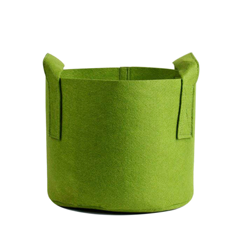 Wholesale gallon felt garden grow bag with handle