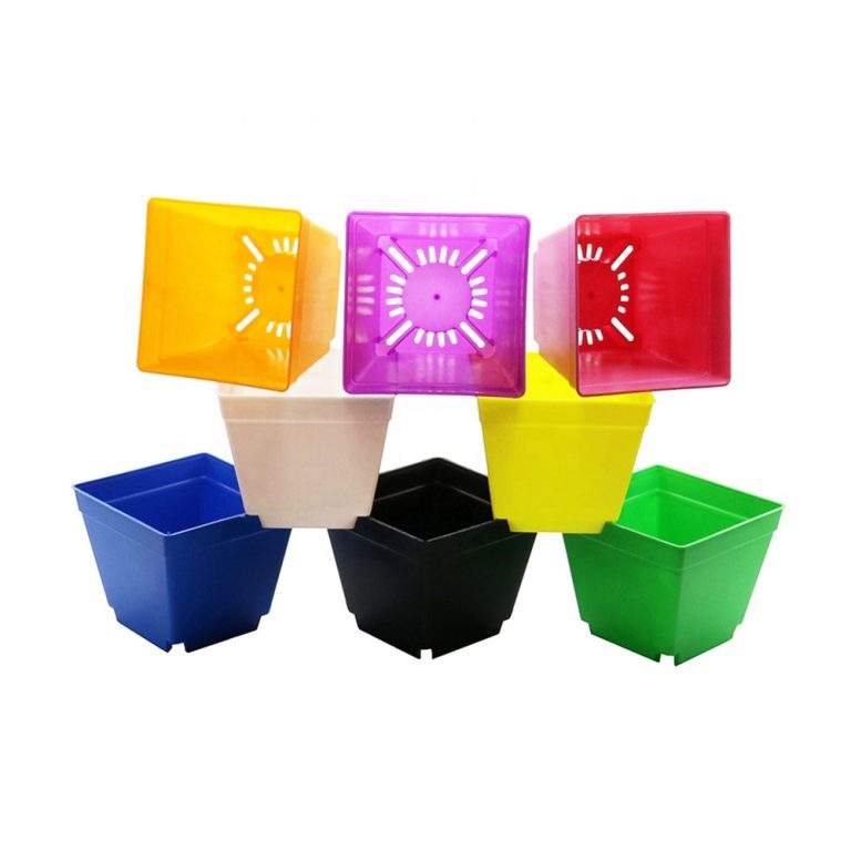 Garden square plastic pot plant nursery pot